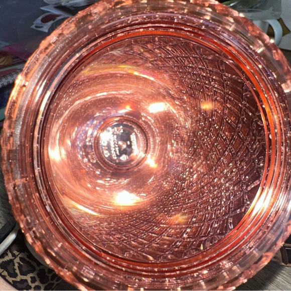 Starbucks Limited Edition Rose Gold Metallic Bling Plastic Cold Cup 24oz NWOT - Picture 8 of 9